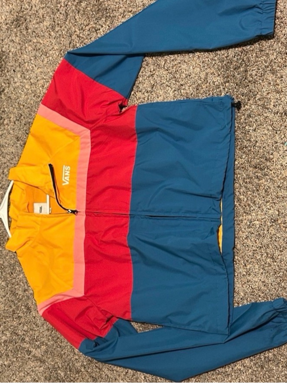 Vans Colorblock Windbreaker Jacket - Yellow/Red/Blue